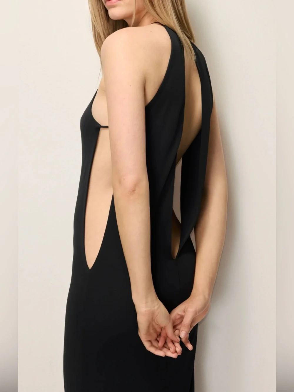 KHY  Women's Black Keyhole Gown - Picture 2 of 10
